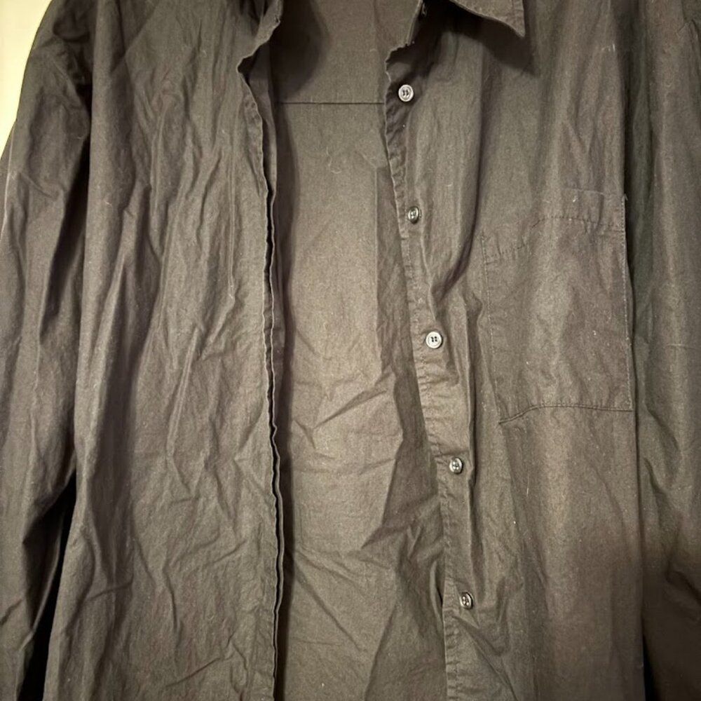 FRANKIE SHOP Women's Black Color 100% Cotton Blouse (Large) - Picture 2 of 16